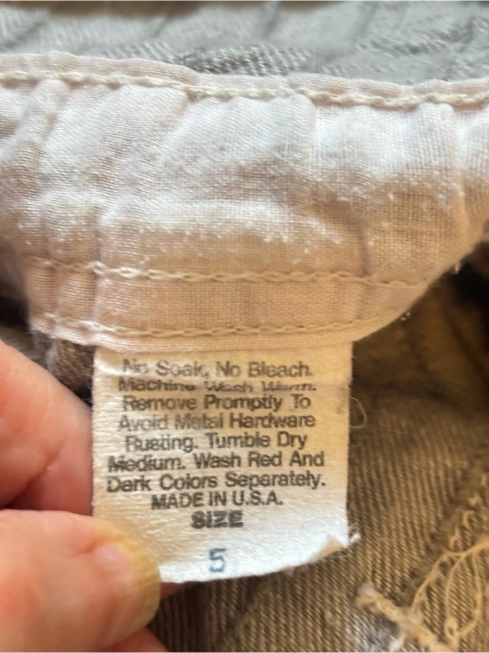 OshKosh B'gosh Light Gray Denim Overalls with Stripe Accents Size 5